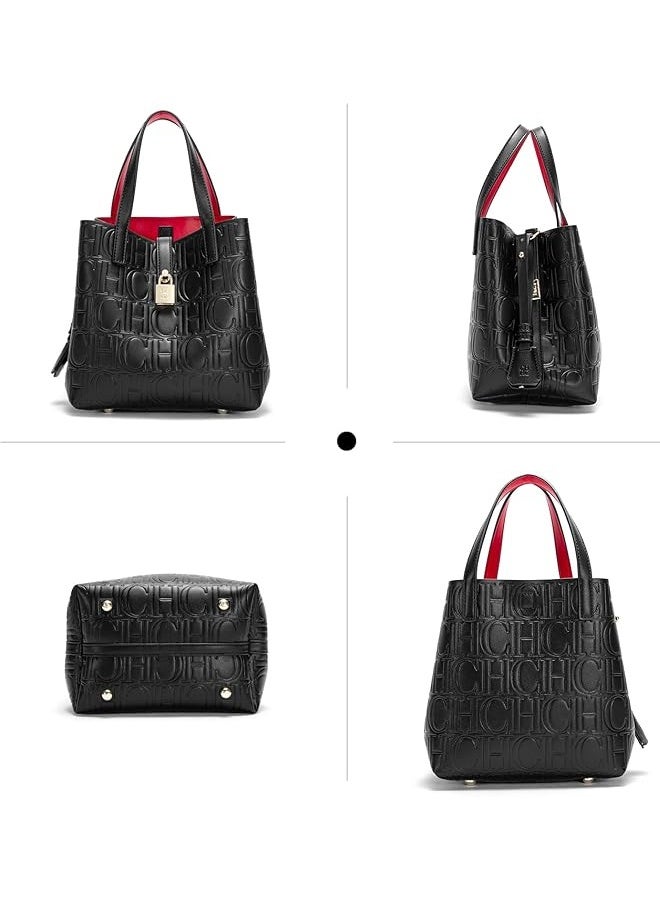 سي اتش سي اتش حقيبة حمل كبيرة للسيدات من CHCH - حقيبة يد متعددة الاستخدامات للتنقل اليومي مع حزام كتف عصرية - Image 5